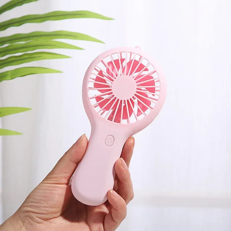 Portable Mini Handheld Fan USB Charging 3 Speed High Wind Desktop Office Travel Pocket Handheld Fan Handheld Small Charging Fan