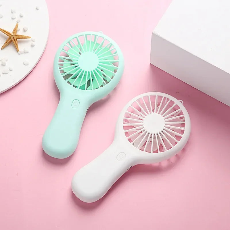 Portable Mini Handheld Fan USB Charging 3 Speed High Wind Desktop Office Travel Pocket Handheld Fan Handheld Small Charging Fan