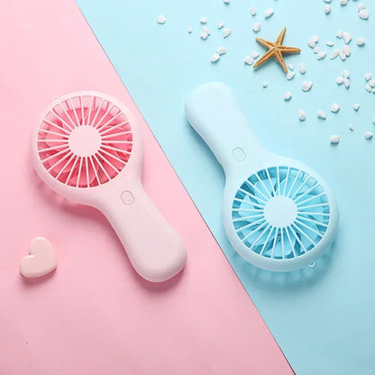 Portable Mini Handheld Fan USB Charging 3 Speed High Wind Desktop Office Travel Pocket Handheld Fan Handheld Small Charging Fan