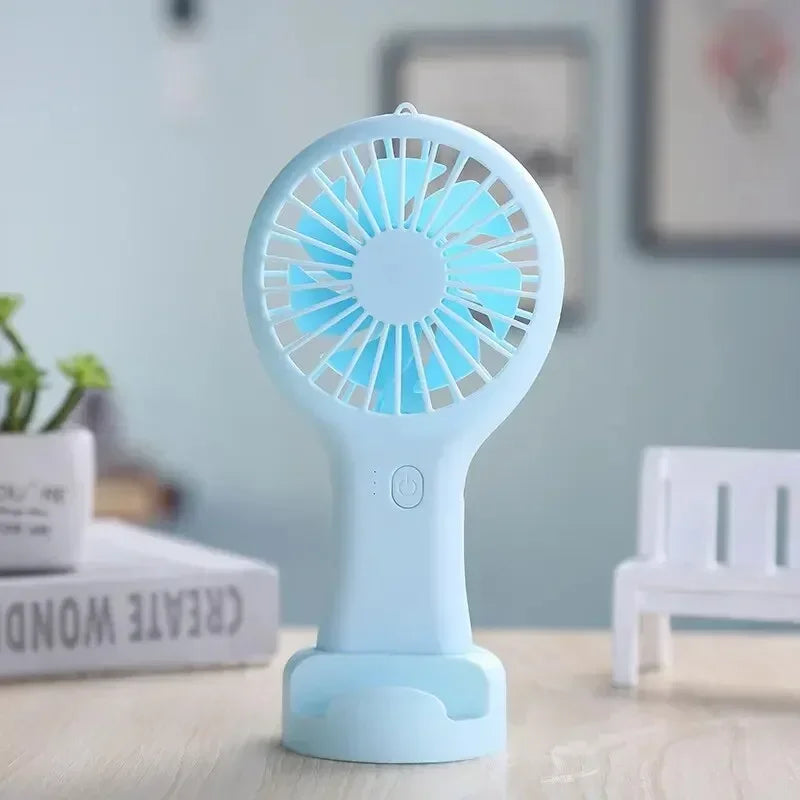 Portable Mini Handheld Fan USB Charging 3 Speed High Wind Desktop Office Travel Pocket Handheld Fan Handheld Small Charging Fan