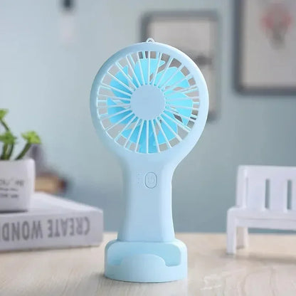 Portable Mini Handheld Fan USB Charging 3 Speed High Wind Desktop Office Travel Pocket Handheld Fan Handheld Small Charging Fan