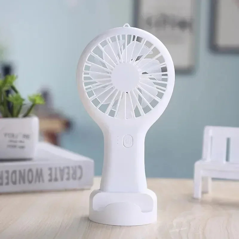 Portable Mini Handheld Fan USB Charging 3 Speed High Wind Desktop Office Travel Pocket Handheld Fan Handheld Small Charging Fan