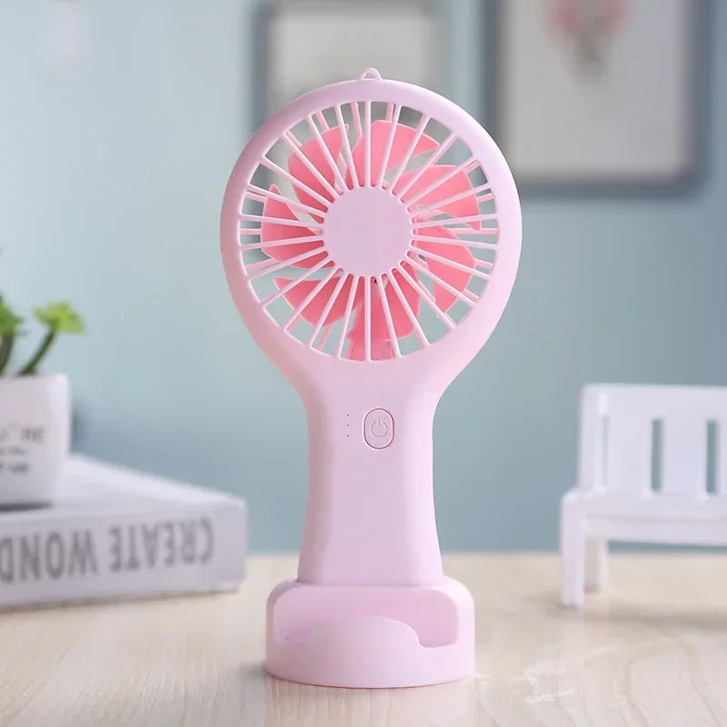 Portable Mini Handheld Fan USB Charging 3 Speed High Wind Desktop Office Travel Pocket Handheld Fan Handheld Small Charging Fan
